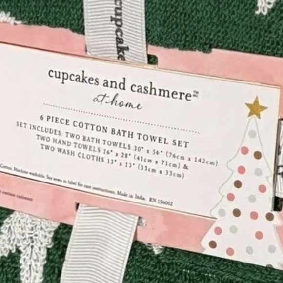 NEW cupcakes and cashmere 6 piece towel set - Picture 8 of 8